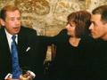 V divadle Ungelt s V. Havlem a M. Heinem (2004)
